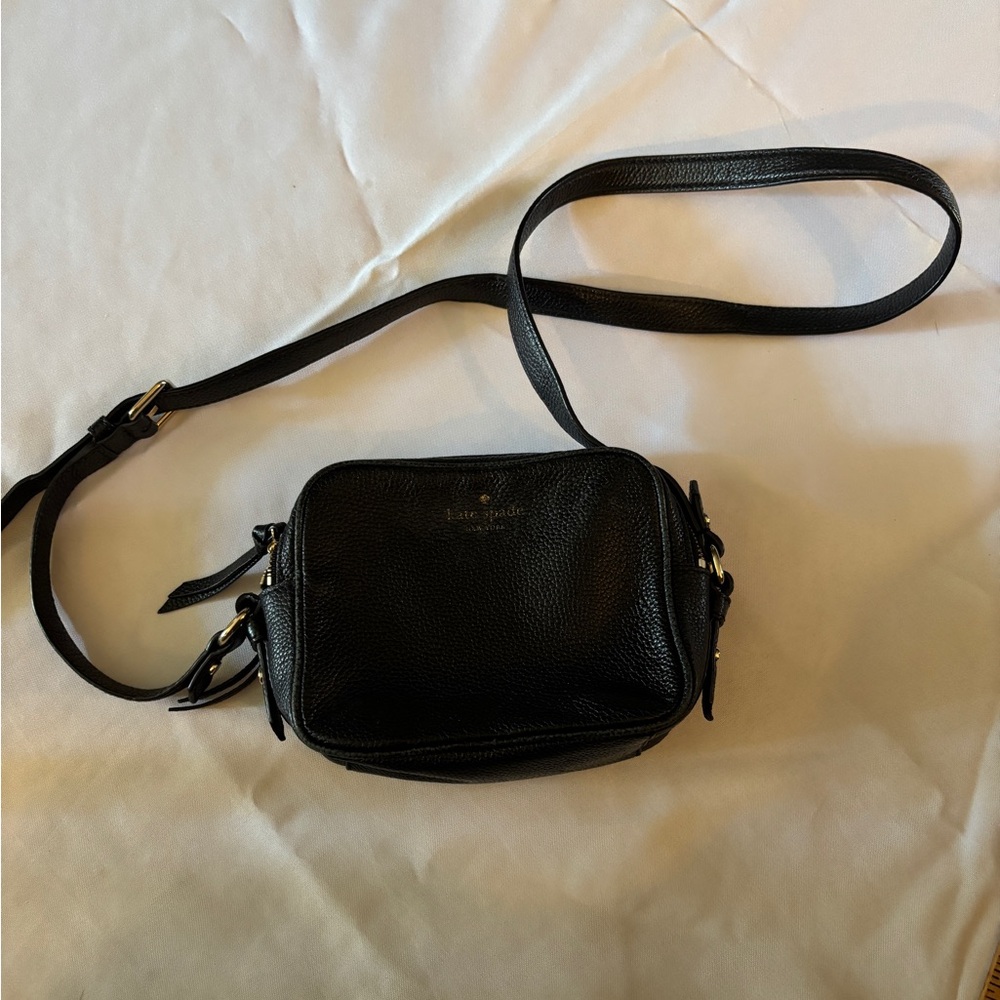 Kate Spade Pyper Mulberry Street Everyday Double Zipper Black Crossbody Bag